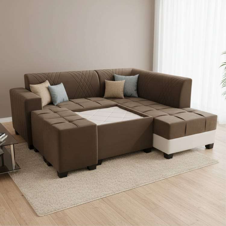 Dark Coffee Sofa Set